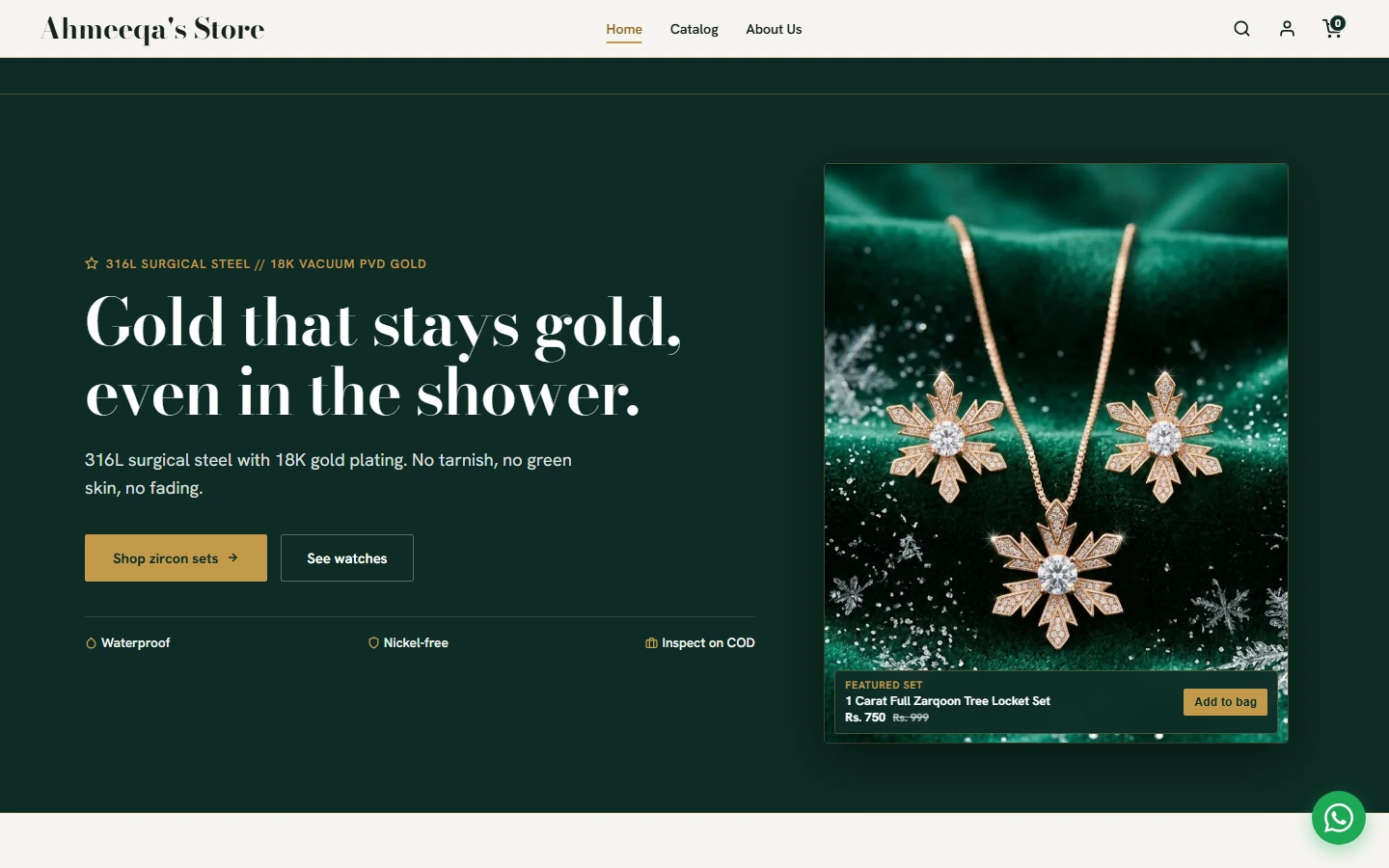 Ahmeeqa's Store store on desktop