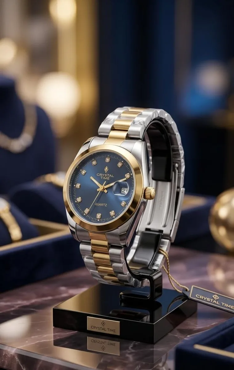 Crystal Time Full Black Watch