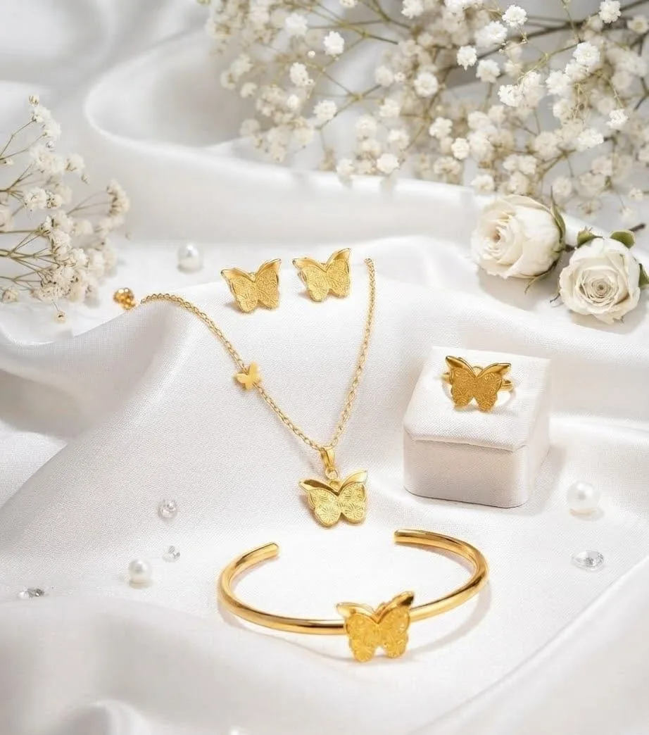 1 Carat Gold Plated Zircon Set